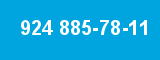 924 885-78-11 924 885-78-11